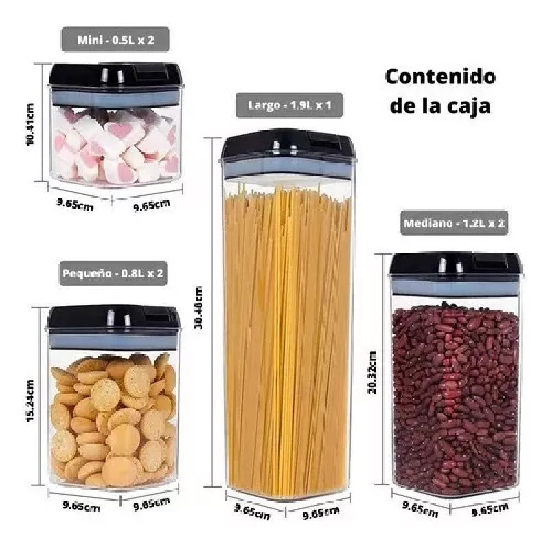 Set contenedor organizador de Granos