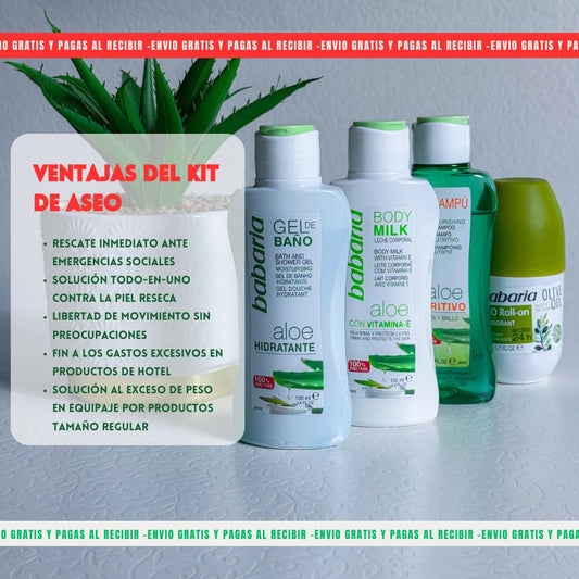 COMBO VIAJERO BABARIA X 4UNIDADES